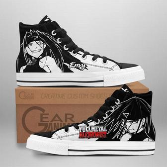 Fullmetal Alchemist Envy High Top Shoes Custom Anime Sneakers | Favorety AU