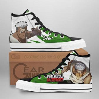 Fullmetal Alchemist Scar High Top Shoes Custom Anime Sneakers | Favorety CA