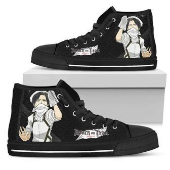 Funny Levi Sneakers High Top Shoes Attack On Titan Sneakers | Favorety DE