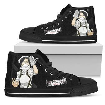 Funny Levi Sneakers High Top Shoes Ạnime Attack On Titan Fan | Favorety UK