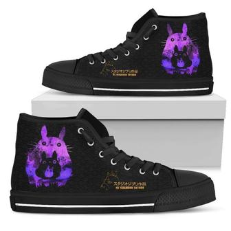 Funny Totoro Sneakers High Top Shoes Fan My Neighbor Totoro - Monsterry UK