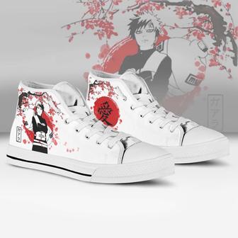 Gaara Naruto Anime For Men And Women Sneakers High Top Shoes - Monsterry AU