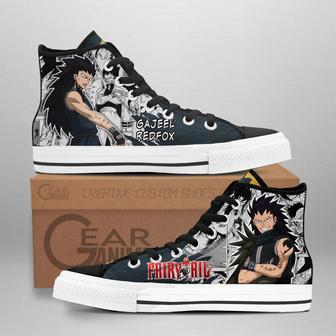 Gajeel Redfox High Top Shoes Custom Fairy Tail Anime Sneakers | Favorety AU