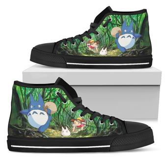 Go To Forest Totoro Sneakers High Top Shoes My Neighbor Totoro - Monsterry AU
