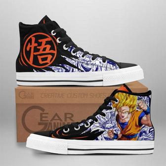 Goku Super Saiyan High Top Shoes Custom Manga Anime Dragon Ball Sneakers | Favorety CA