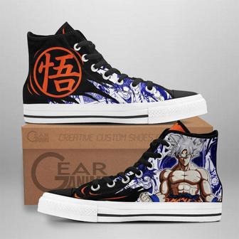 Goku Ultra Instinct High Top Shoes Custom Manga Anime Dragon Ball Sneakers | Favorety AU