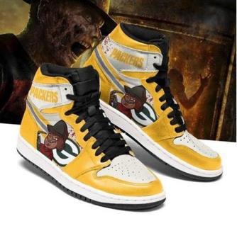 Green Bay Packers Horror Xtra Sneaker Boots For Fan High Top Shoes Qdh | Favorety