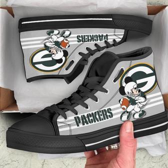 Green Bay Packers Sneakers High Top Shoes Fan Gift | Favorety CA