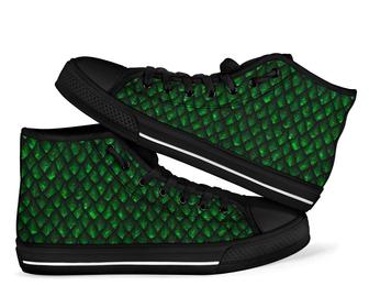 Green Egg Skin Dragon Men Women'S High Top Shoes - Monsterry UK