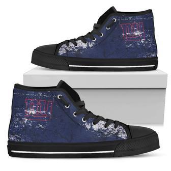 Grunge Vintage Logo New York Giants High Top Shoes | Favorety UK