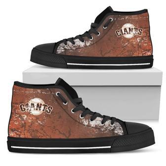 Grunge Vintage Logo San Francisco Giants High Top Shoes | Favorety DE