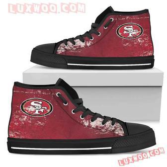 Grunge Vintage Logo San Francisco High Top Shoes Sport Sneakers | Favorety AU