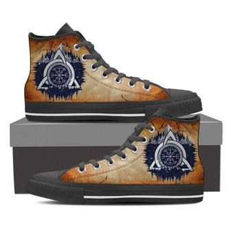 Helm Of Awe Viking -Clearance High Top Shoes Sneakers - Monsterry DE