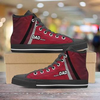 Houston Dad Basketball Fan Canvas High Top Shoes Sneakers - Monsterry UK