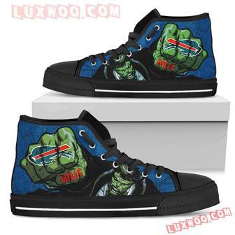 Hulk Punch Buffalo Bills High Top Shoes Sport Sneakers | Favorety DE