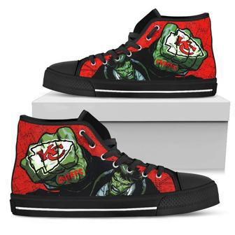 Hulk Punch Kansas City Chiefs High Top Shoes | Favorety DE