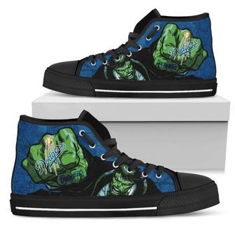 Hulk Punch Los Angeles Dodgers High Top Shoes | Favorety DE