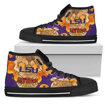 I Am Die Hard Fan Your Approval Is Not Required LSU Tigers High Top Shoes | Favorety DE