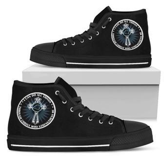 I Can Do All Things Through Christ Who Strengthens Me Carolina Panthers High Top Shoes | Favorety AU