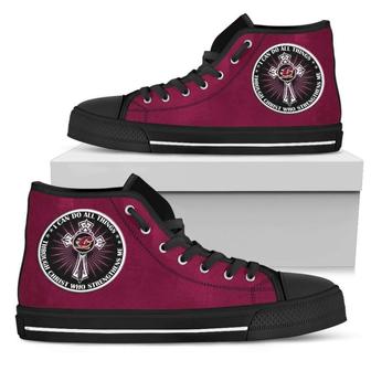 I Can Do All Things Through Christ Who Strengthens Me Central Michigan Chippewas High Top Shoes - Monsterry AU