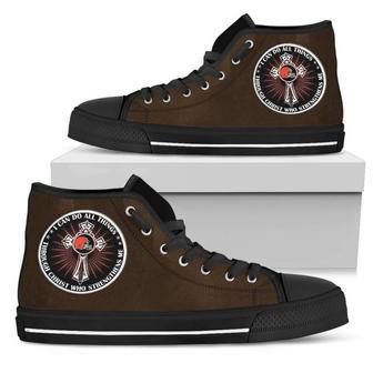 I Can Do All Things Through Christ Who Strengthens Me Cleveland Browns High Top Shoes | Favorety UK