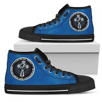 I Can Do All Things Through Christ Who Strengthens Me Los Angeles Dodgers High Top Shoes | Favorety