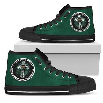 I Can Do All Things Through Christ Who Strengthens Me Minnesota Wild High Top Shoes | Favorety UK