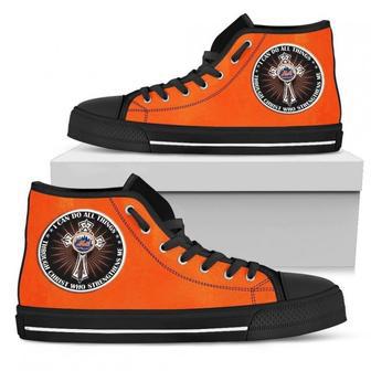 I Can Do All Things Through Christ Who Strengthens Me New York Mets High Top Shoes | Favorety UK