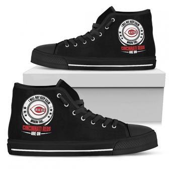 I Will Not Keep Calm Amazing Sporty Cincinnati Reds High Top Shoes | Favorety