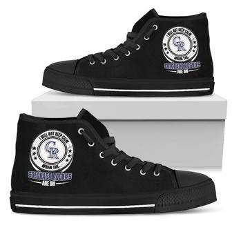 I Will Not Keep Calm Amazing Sporty Colorado Rockies High Top Shoes | Favorety AU