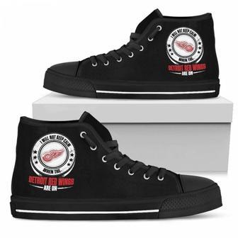 I Will Not Keep Calm Amazing Sporty Detroit Red Wings High Top Shoes | Favorety UK