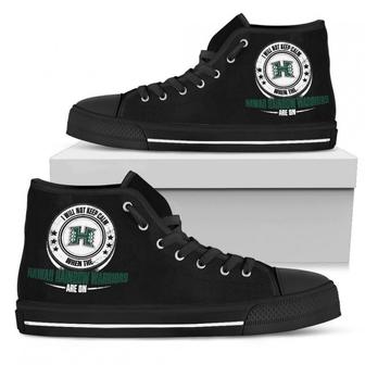 I Will Not Keep Calm Amazing Sporty Hawaii Rainbow Warriors High Top Shoes - Monsterry AU