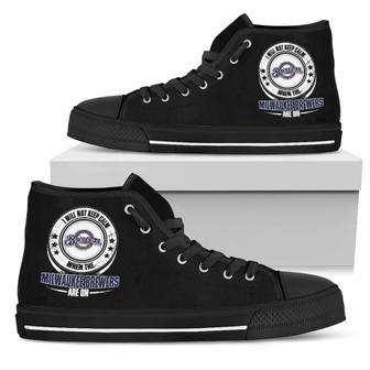 I Will Not Keep Calm Amazing Sporty Milwaukee Brewers High Top Shoes | Favorety