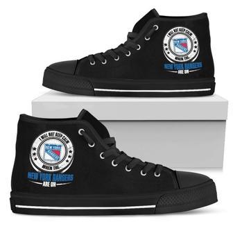 I Will Not Keep Calm Amazing Sporty New York Rangers High Top Shoes | Favorety AU