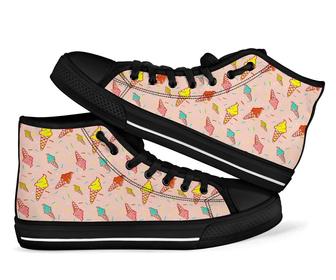 Ice Cream Cone Men Women'S High Top Shoes - Monsterry AU