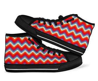 Indians Native American Navajo Aztec Tribal Print Men Women'S High Top Shoes | Favorety DE