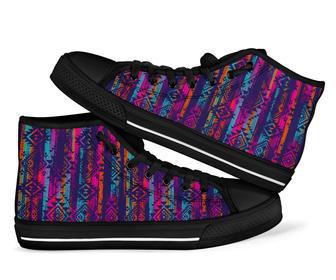 Indians Navajo Aztec Tribal Native American Print Men Women'S High Top Shoes | Favorety