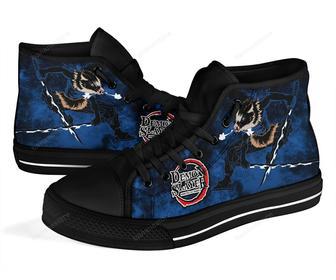 Inosuke Sneakers Demon Slayer High Top Shoes Anime Fan | Favorety UK