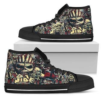 Iron Maiden For Men And Women Custom Canvas High Top Shoes | Favorety CA