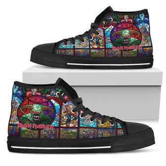 Iron Maiden For Men And Women Custom Canvas High Top Shoes | Favorety CA