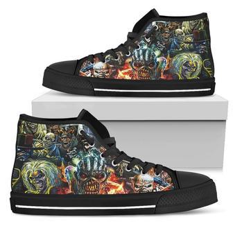 Iron Maiden For Men And Women Custom Canvas High Top Shoes | Favorety UK