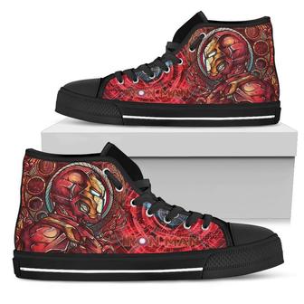 Iron Man For Men And Women Sneakers High Top Shoes - Monsterry AU
