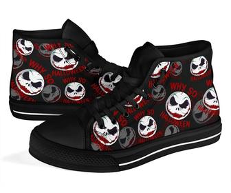 Jack Joker Face Sneakers High Top Shoes Funny Mixed Low Top Shoes | Favorety