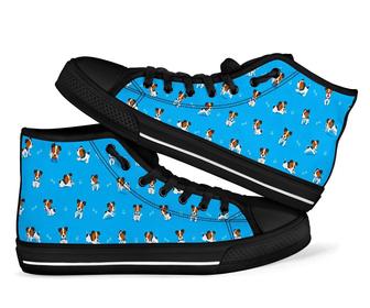 Jack Russell Dog Print Pattern Men Women'S High Top Shoes - Monsterry