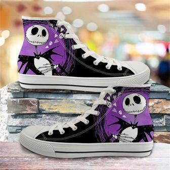 Jack Skellington Character The Nightmare Before Christmas Purple For Men And Women Sneakers High | Favorety DE