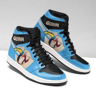 Jordan High Top Shoes Harley Quinn Los Angeles Chargers Customized Sneakers | Favorety CA