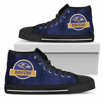 Jurassic Park Baltimore Ravens High Top Shoes | Favorety CA