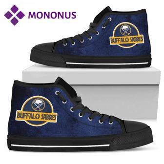 Jurassic Park Buffalo Sabres High Top Shoes Black | Favorety CA