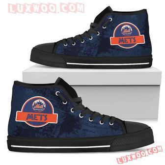 Jurassic Park New York Mets High Top Shoes Sport Sneakers | Favorety DE