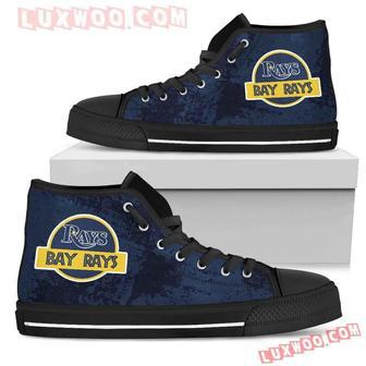 Jurassic Park Tampa Bay Rays High Top Shoes Sport Sneakers | Favorety